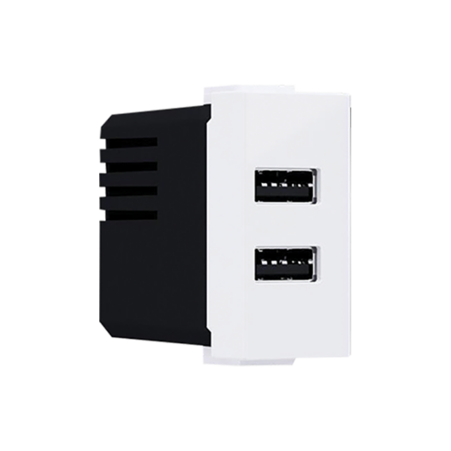 ^ MODYS ΠΡΙΖΑ ΤΡΟΦΟΔΟΣΙΑΣ USB 1 ΣΤ. 2xUSB ΛΕΥΚΗ 5VDC 2X1.2A IP20 ACA – 10101412821