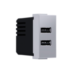 ^ MODYS ΠΡΙΖΑ ΤΡΟΦΟΔΟΣΙΑΣ USB 1 ΣΤ. 2xUSB ΑΣΗΜΙ 5VDC 2X1.2A IP20 ACA – 10101412825