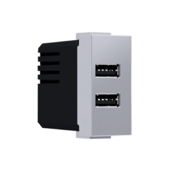 ^ MODYS ΠΡΙΖΑ ΤΡΟΦΟΔΟΣΙΑΣ USB 1 ΣΤ. 2xUSB ΑΣΗΜΙ 5VDC 2X1.2A IP20 ACA – 10101412825