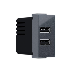 ^ MODYS ΠΡΙΖΑ ΤΡΟΦΟΔΟΣΙΑΣ USB 1 ΣΤ. 2xUSB ΑΝΘΡΑΚΙ 5VDC 2X1.2A IP20 ACA – 10101412827