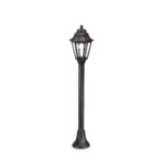 IDEAL LUX Φωτιστικό Δαπέδου Κήπου DAFNE 1xE27 IP55 Μαύρου Χρώματος – 101514