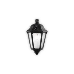 IDEAL LUX Απλίκα τοίχου DAFNE 1xE27 IP55 Μαύρου Χρώματος – 101552