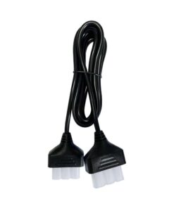 Ρευματοδότης 2 εξόδων για γραμμικά φωτιστικά μαύρος 2m, 3×0.75mm² V-TAC – 10181