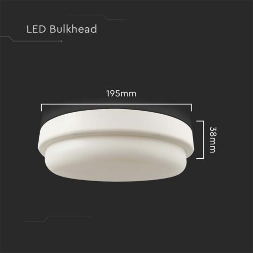 Πλαφονιέρα LED 18W 4000K Λευκού Χρώματος V-TAC – 10199