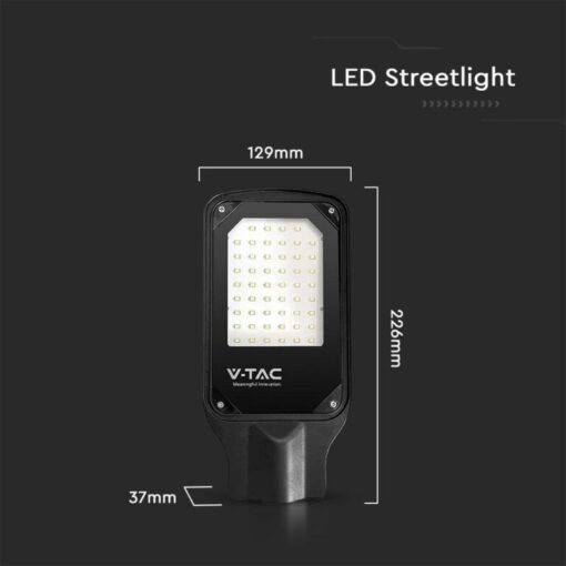 LED φωτιστικό δρόμου SMD 30W 6500Κ ψυχρό λευκό V-TAC – 10207