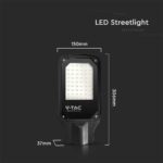 LED φωτιστικό δρόμου SMD 50W 4000Κ Μαύρου Χρώματος IP65 V-TAC – 10208