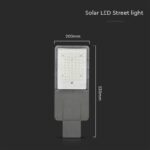 Ηλιακό Φωτιστικό Δρόμου LED 70W Φυσικό 4000K Γκρι Ιστού/Τοίχου με Τηλεχειριστήριο V-TAC – 10228