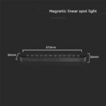 Μαγνητικό φωτιστικό ράγας ultra thin LED 48V 12W SMD 4000K Μαύρου Χρώματος V-TAC – 10236