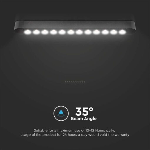 Μαγνητικό φωτιστικό ράγας ultra thin LED 48V 12W SMD 4000K Μαύρου Χρώματος V-TAC – 10236