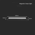 Μαγνητικό φωτιστικό ράγας ultra thin LED 48V 14W SMD 4000K Μαύρου Χρώματος V-TAC – 10242
