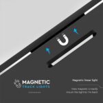Μαγνητικό φωτιστικό ράγας ultra thin LED 48V 14W SMD 4000K Μαύρου Χρώματος V-TAC – 10242