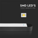 Μαγνητικό φωτιστικό ράγας ultra thin LED 48V 14W SMD 4000K Μαύρου Χρώματος V-TAC – 10242