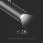 Μαγνητικό spot φωτιστικό ράγας ultra thin LED 48V 11W SMD 4000K Μαύρου Χρώματος V-TAC – 10251