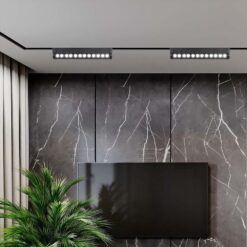 Μαγνητικό φωτιστικό ράγας LED 48V 12W SMD 4000K Μαύρου Χρώματος Ρυθμιζόμενο V-TAC – 10260