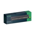 Μαγνητικό φωτιστικό ράγας LED 48V 12W SMD 4000K Μαύρου Χρώματος Ρυθμιζόμενο V-TAC – 10260