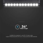 Μαγνητικό φωτιστικό ράγας LED 48V 12W SMD 4000K Μαύρου Χρώματος Ρυθμιζόμενο V-TAC – 10260
