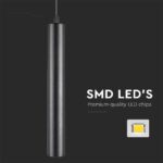 LED μαγνητικό κρεμαστό φωτιστικό ράγας 48V 15W SMD 4000K φυσικό λευκό μαύρο σώμα V-TAC – 10263