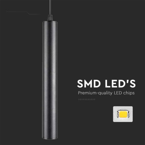 LED μαγνητικό κρεμαστό φωτιστικό ράγας 48V 15W SMD 4000K φυσικό λευκό μαύρο σώμα V-TAC – 10263