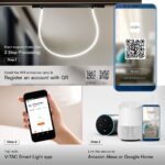 Smart Μαγνητικό Φωτιστικό με Εύκαμπτο Σωλήνα LED 24W CCT Μαύρου Χρώματος Dimmable V-TAC – 10276VT