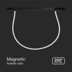 Μαγνητικό Φωτιστικό με Εύκαμπτο Σωλήνα LED 24W 3000K Μαύρου Χρώματος Dimmable V-TAC – 10279VT