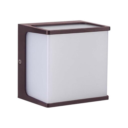 LED απλίκα 8W 3000K θερμό λευκό με καφέ σώμα IP65 V-TAC – 10282