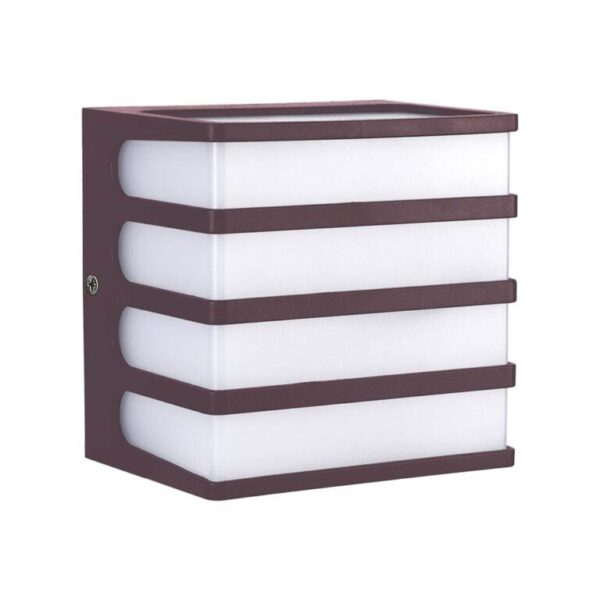 LED απλίκα 8W 3000K θερμό λευκό με καφέ σώμα IP65 V-TAC – 10284