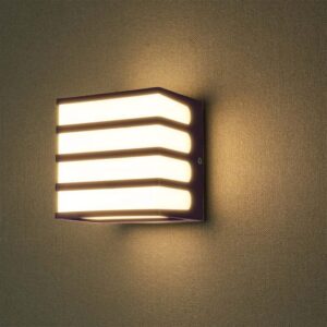 LED απλίκα 8W 4000K φυσικό λευκό με καφέ σώμα IP65 V-TAC – 10285