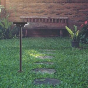 LED ηλιακό φωτιστικό κήπου δαπέδου/καρφί 2W IP65 CCT με μαύρο σώμα V-TAC – 10304