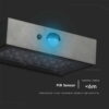 Επιτοίχιο Φωτιστικό LED 3W 3000Κ+4000K Ηλιακό με ανιχνευτή Μαύρου Χρώματος IP65 V-TAC – 10305