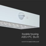 Επιτοίχιο Φωτιστικό LED 3W 3000Κ+4000K Ηλιακό με ανιχνευτή Λευκού Χρώματος IP65 V-TAC – 10306
