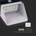 Επιτοίχιο φωτιστικό LED 2W 4000K Ηλιακό με Ανιχνευτή Κίνησης Μαύρου Χρώματος V-TAC – 10309