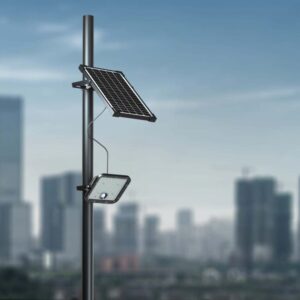 LED ηλιακός προβολέας sensor 30W ψυχρό λευκό 6400K με μαύρο σώμα και χειριστήριο LiFe PO4 V-TAC – 10311