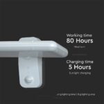Επιτοίχιο Φωτιστικό LED 15W 4000K Ηλιακό με Ανιχνευτή Λευκού Χρώματος IP65 V-TAC – 10316