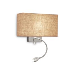 IDEAL LUX Επιτοίχιο Φωτιστικό με LED Αναγνώστη HOTEL Μπεζ Χρώματος – 103204