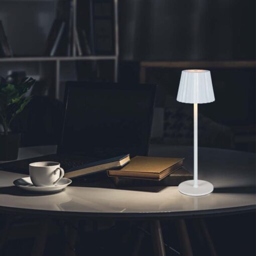 LED φωτιστικό γραφείου 1.5W επαναφορτιζόμενο 3σε1 CCT με λευκό σώμα dimmable V-TAC – 10326