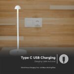 Φωτιστικό γραφείου LED 1.6W επαναφορτιζόμενο CCT Λευκού Χρώματος Dimmable V-TAC – 10329