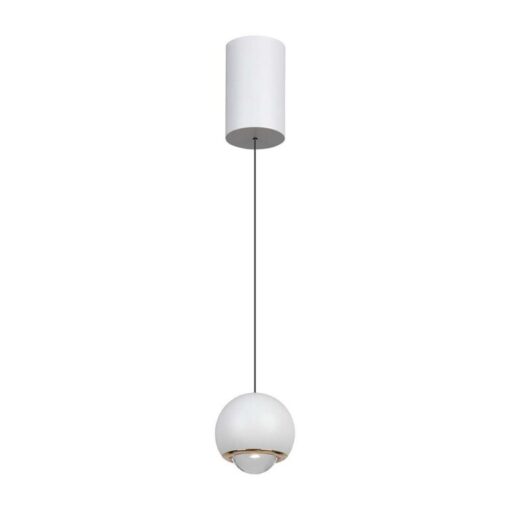 LED κρεμαστό φωτιστικό οροφής σφαίρα 6W 3000K θερμό λευκό με λευκό σώμα V-TAC – 10342