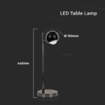LED φωτιστικό γραφείου 5W 3000K θερμό λευκό με μαύρο σώμα V-TAC – 10345