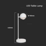 LED φωτιστικό γραφείου 5W 3000K θερμό λευκό με λευκό σώμα V-TAC – 10346