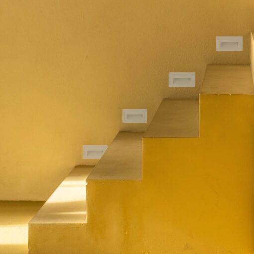 Χωνευτό Φωτιστικό Σκάλας LED 3W 3000K IP65 Λευκού Χρώματος V-TAC – 10378