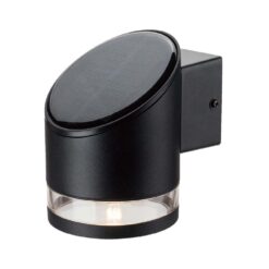 Επιτοίχιο Φωτιστικό LED 1W 3000K Ηλιακό IP54 Μαύρου Χρώματος V-TAC – 10384