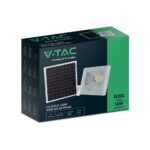 LED Ηλιακός Προβολέας 16W Λευκός V-TAC IP65 1050lm Φυσικό Λευκό 4000K – 10406