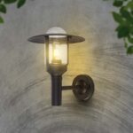 Επιτοίχιο αδιάβροχο φωτιστικό 1xE27 με μαύρο και διάφανο σώμα IP44 V-TAC – 10422