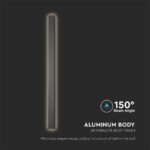 Aπλίκα Τοίχου LED 10W 3000K Ανθρακί Χρώματος IP65  V-TAC – 10429