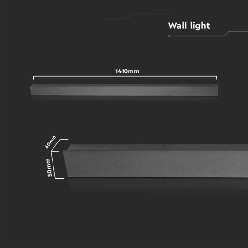 Απλίκα Τοίχου LED 16W 3000K Μαύρου Χρώματος IP65 V-TAC – 10431