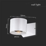 Απλίκα Up-Down LED 5W 3000K IP65 Λευκού Χρώματος V-TAC – 10443