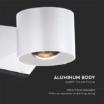 Απλίκα Up-Down LED 5W 3000K IP65 Λευκού Χρώματος V-TAC – 10443