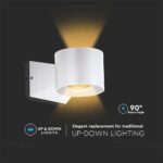 Απλίκα Up-Down LED 5W 3000K IP65 Λευκού Χρώματος V-TAC – 10443