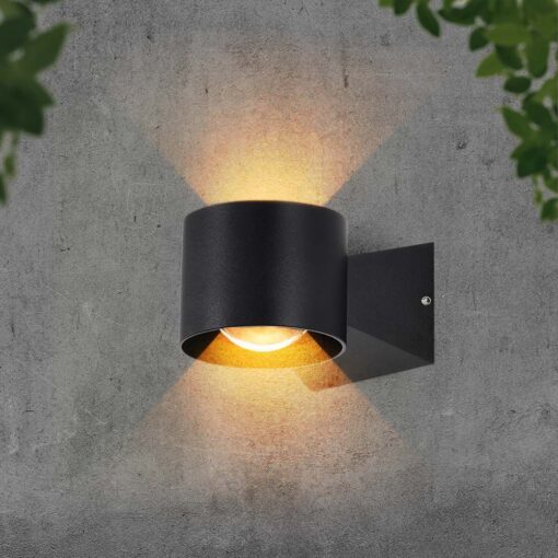Απλίκα Up-Down LED 5W 3000K Μαύρου Χρώματος IP65 V-TAC – 10445