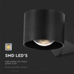 Απλίκα Up-Down LED 5W 3000K Μαύρου Χρώματος IP65 V-TAC – 10445